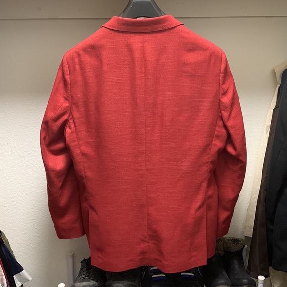 Nautica men’s modern-fit red sport coat. Size 44R - Picture 2 of 5